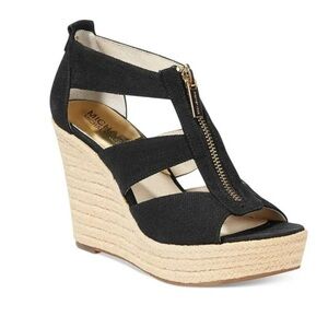 MICHAEL Michael Kors Damita Canvas Espadrille Wedges